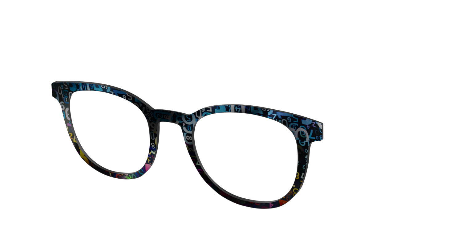 The Holographic Numbers - Angle Top Image - Pair Eyewear