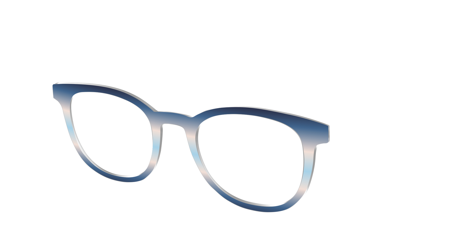 The Hydrangea Haze Gradient - Angle Top Image - Pair Eyewear