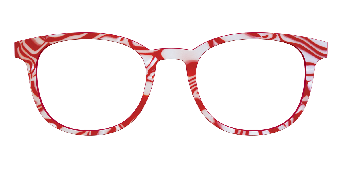 The Peppermint Swirl - Front Top Image - Pair Eyewear