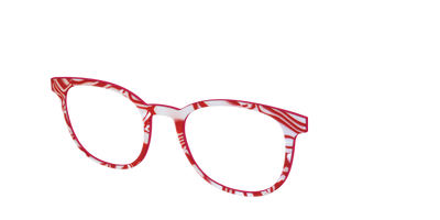 The Peppermint Swirl - Angle Top Thumbnail - Pair Eyewear