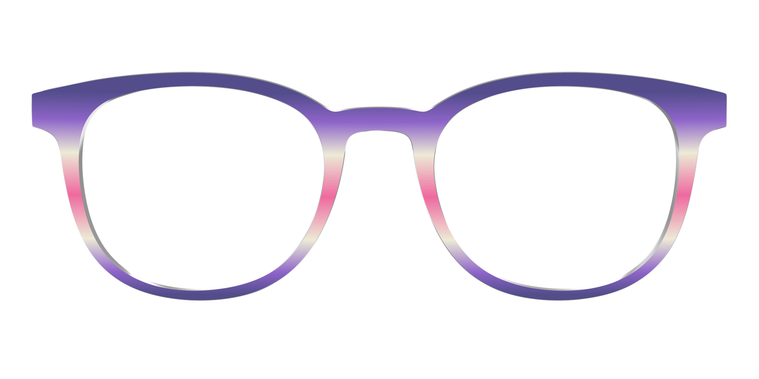 The Petunia Haze Gradient - Front Top Image - Pair Eyewear