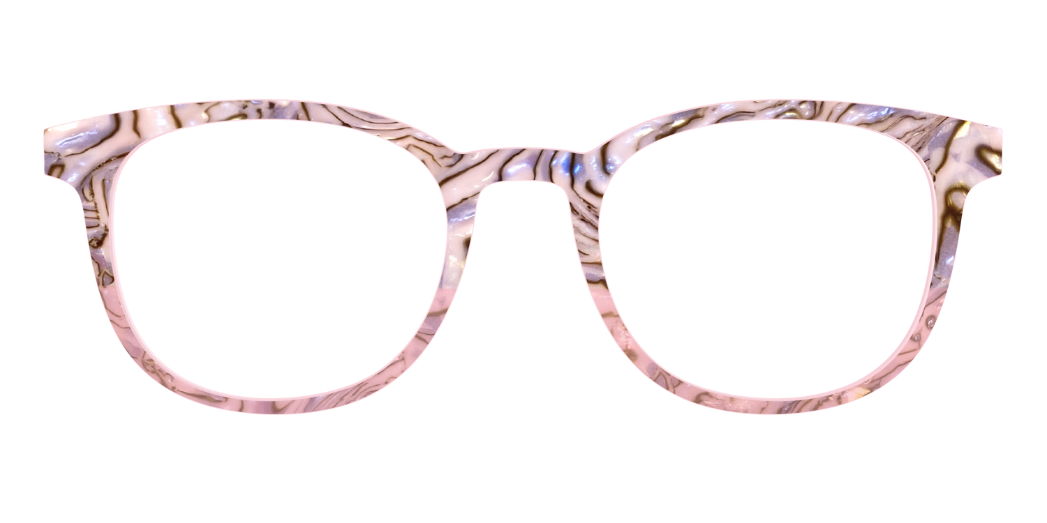 The Pink Conch Shell Pearl Crystal Split - Front Top Image - Pair Eyewear