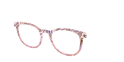 The Pink Conch Shell Pearl Crystal Split - Angle Top Thumbnail - Pair Eyewear