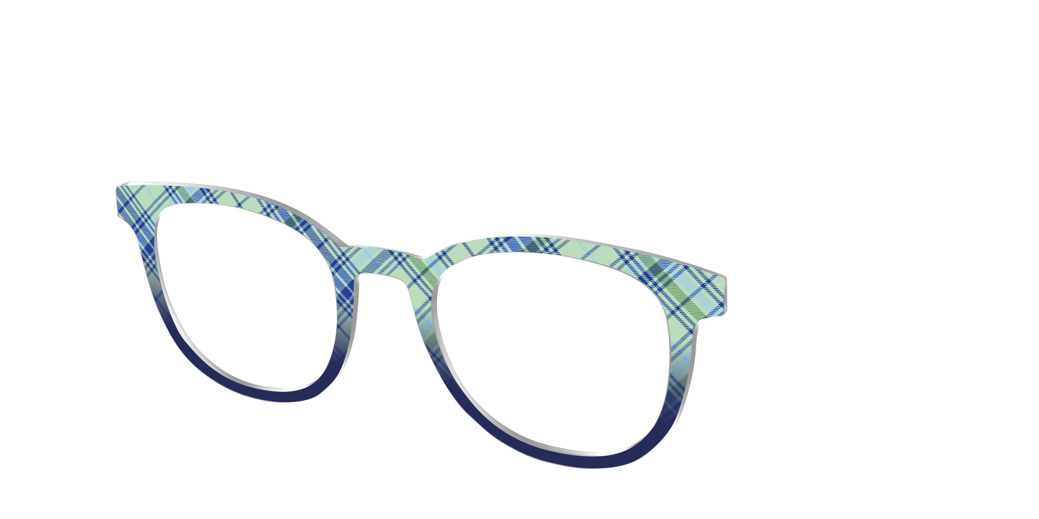 The Poetic Plaid - Angle Top Image - Pair Eyewear