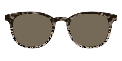 The Polarized Ink Blot Tortoise Split Sun Top - Front Top Thumbnail - Pair Eyewear