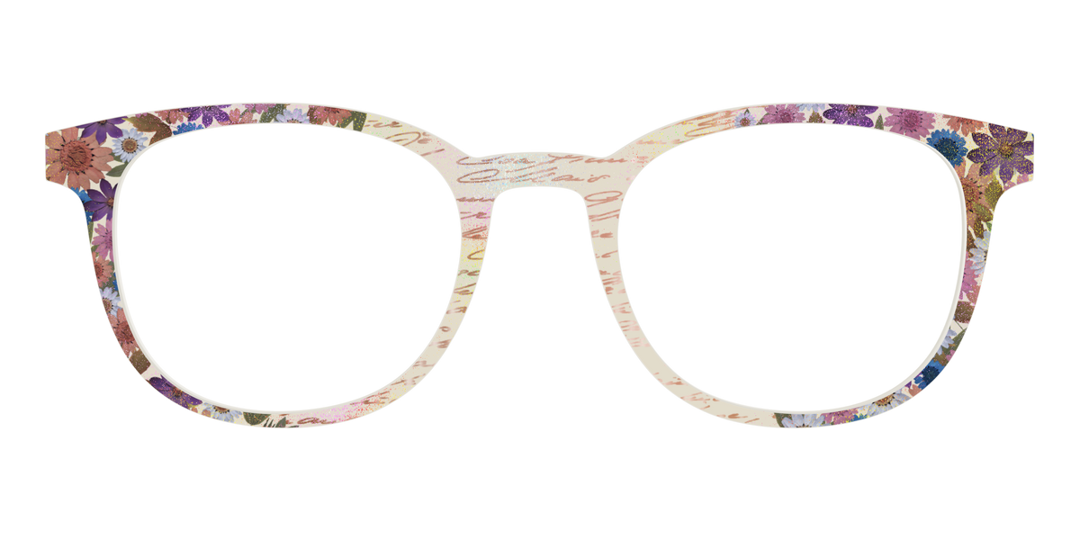 The Pressed Flowers with Foil Crystal - Front Top Image - Pair Eyewear