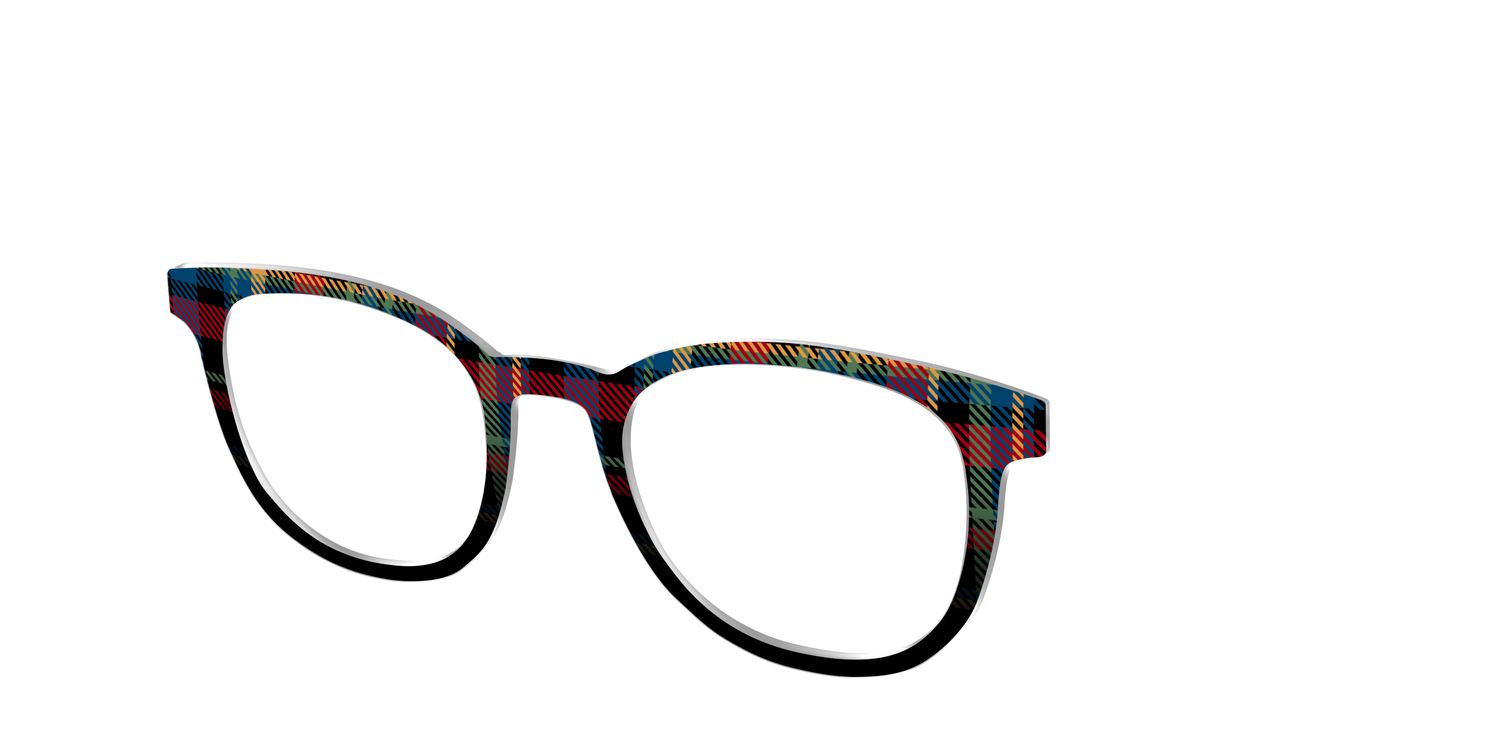 The Principal Plaid - Angle Top Image - Pair Eyewear