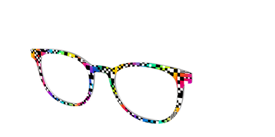 The Prismatic Check - Angle Top Thumbnail - Pair Eyewear