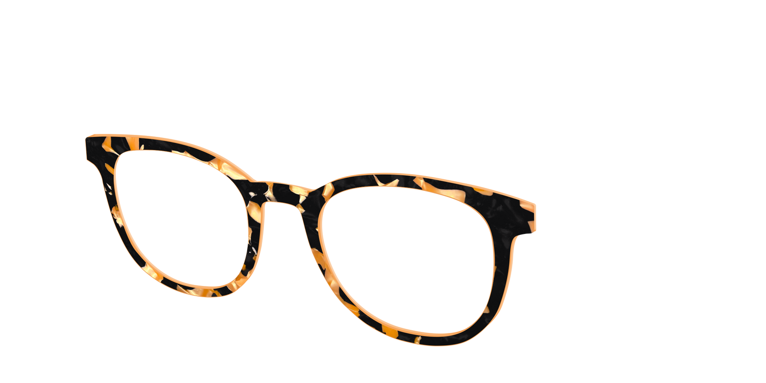 The Pumpkin Camo Pearl Tortoise - Angle Top Image - Pair Eyewear