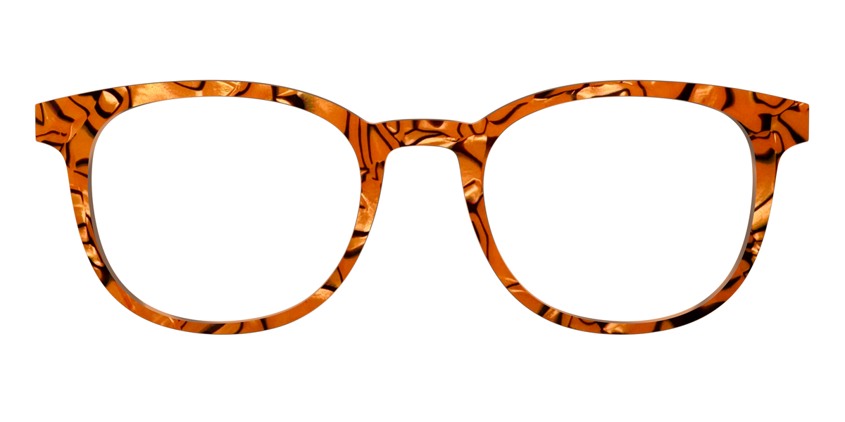 The Pumpkin Pearl Swirl - Front Top Image - Pair Eyewear