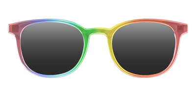 The Polarized Rainbow Gradient Sun Top - Front Top Thumbnail - Pair Eyewear