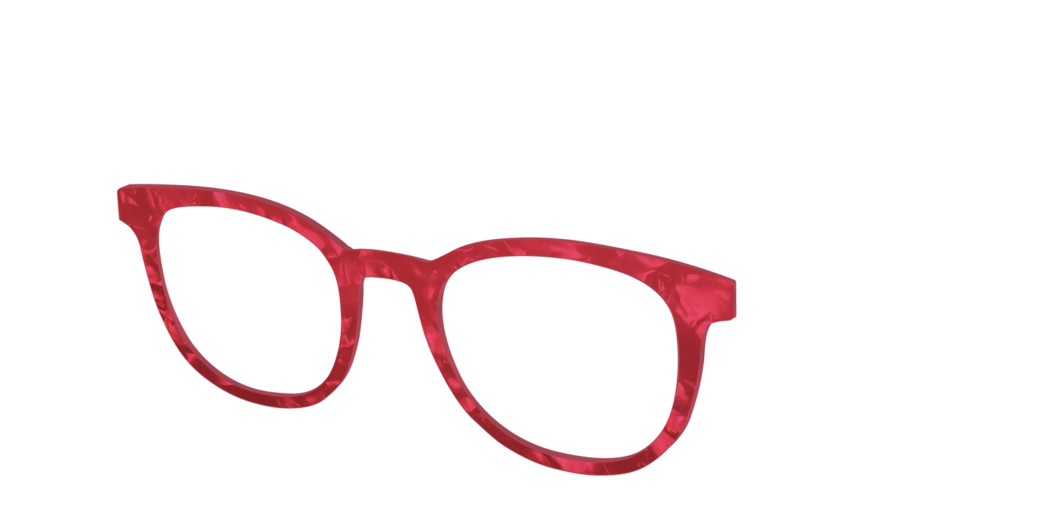 The Ruby Pearl Marble - Angle Top Image - Pair Eyewear