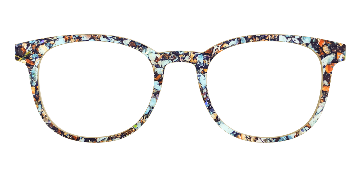 The Seashell Tortoise with Holographic Glitter - Front Top Image - Pair Eyewear