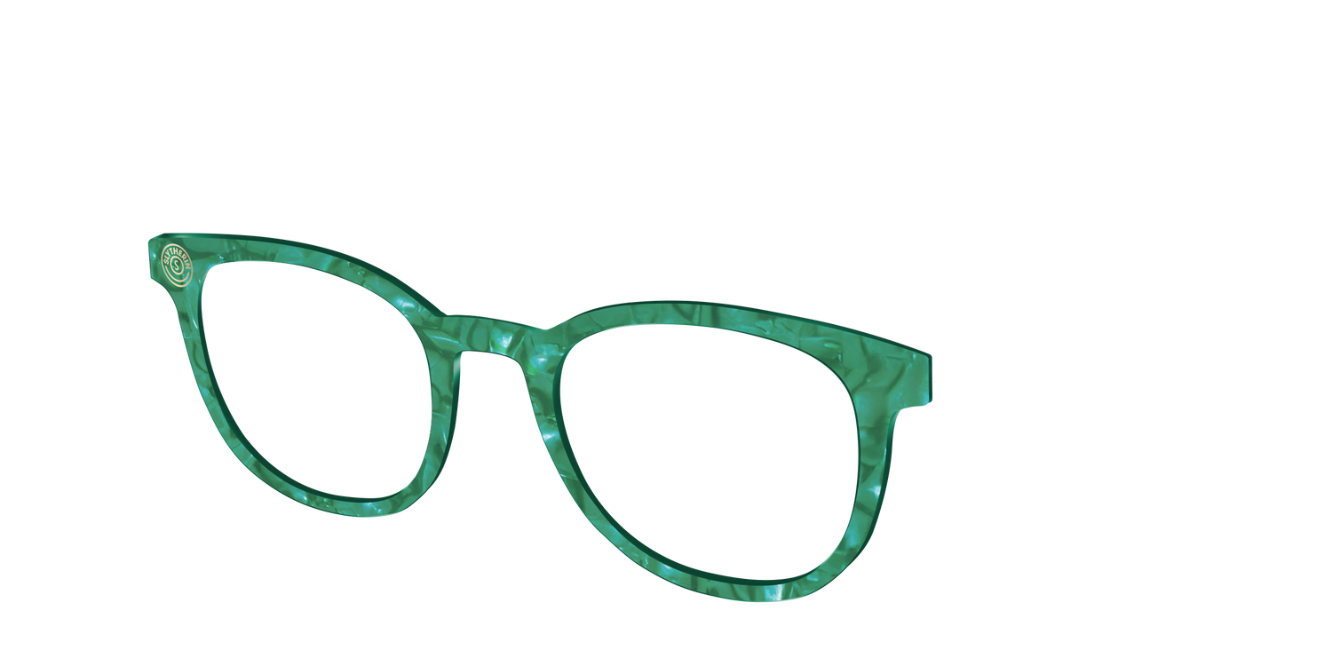 The Slytherin™ Pearl Tortoise - Angle Top Image - Pair Eyewear