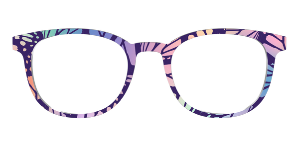 The Reese - Teal Pearlized Gradient Acetate Silver Metal