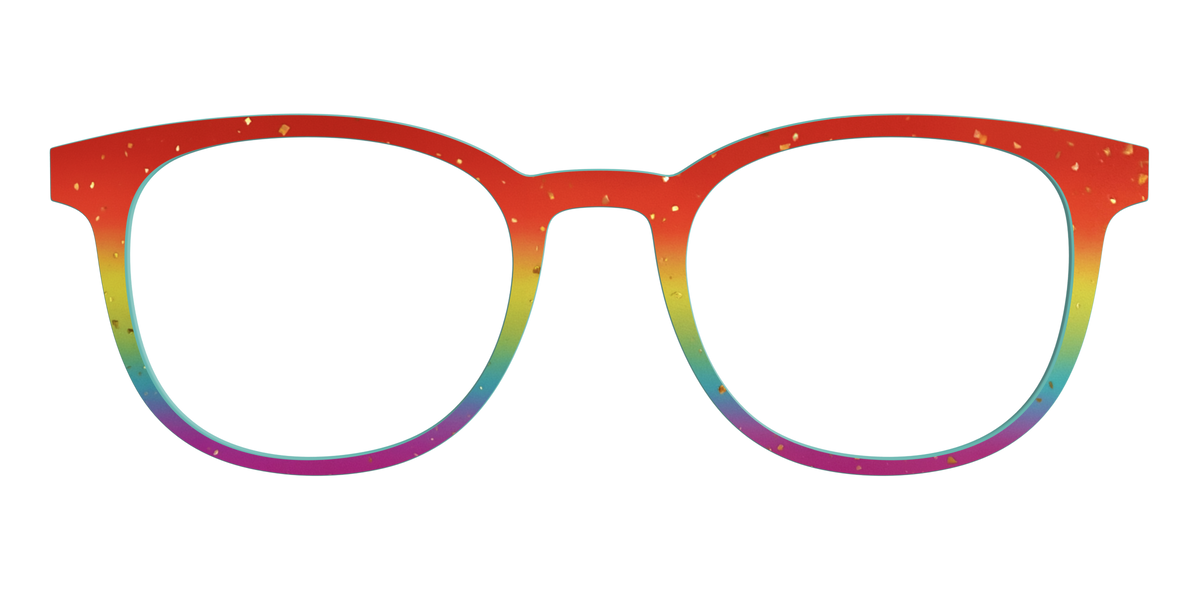 The Spectrum Gradient with Gold Flakes - Front Top Image - Pair Eyewear