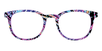 The Vaporwave Marble with Star Glitter - Front Top Thumbnail - Pair Eyewear