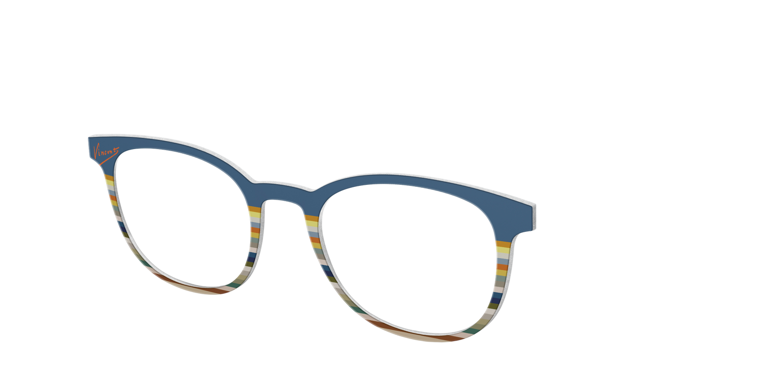 The Vincent Stripes - Angle Top Image - Pair Eyewear