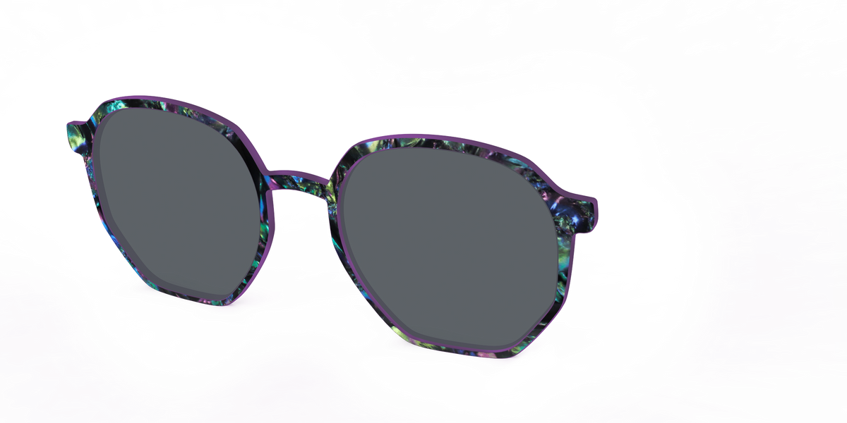 The Polarized Abalone Sun Top - Angle Top Image - Pair Eyewear