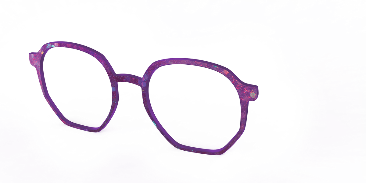 The Berry Jam Hexagons - Angle Top Image - Pair Eyewear