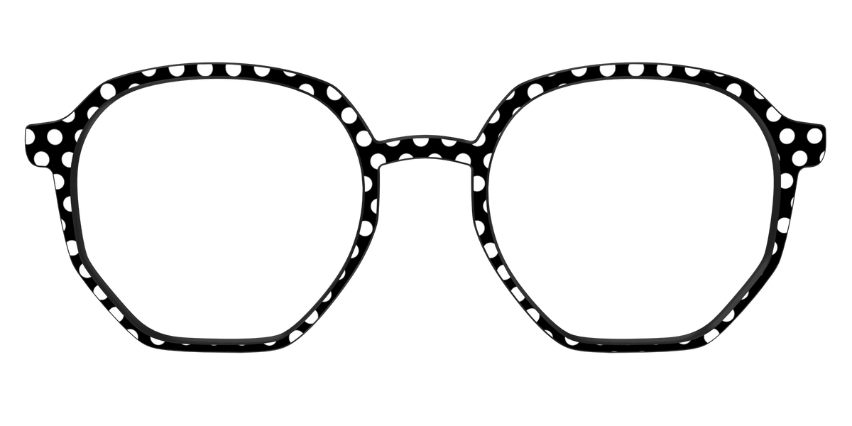 The Black Polka Dots - Front Top Image - Pair Eyewear