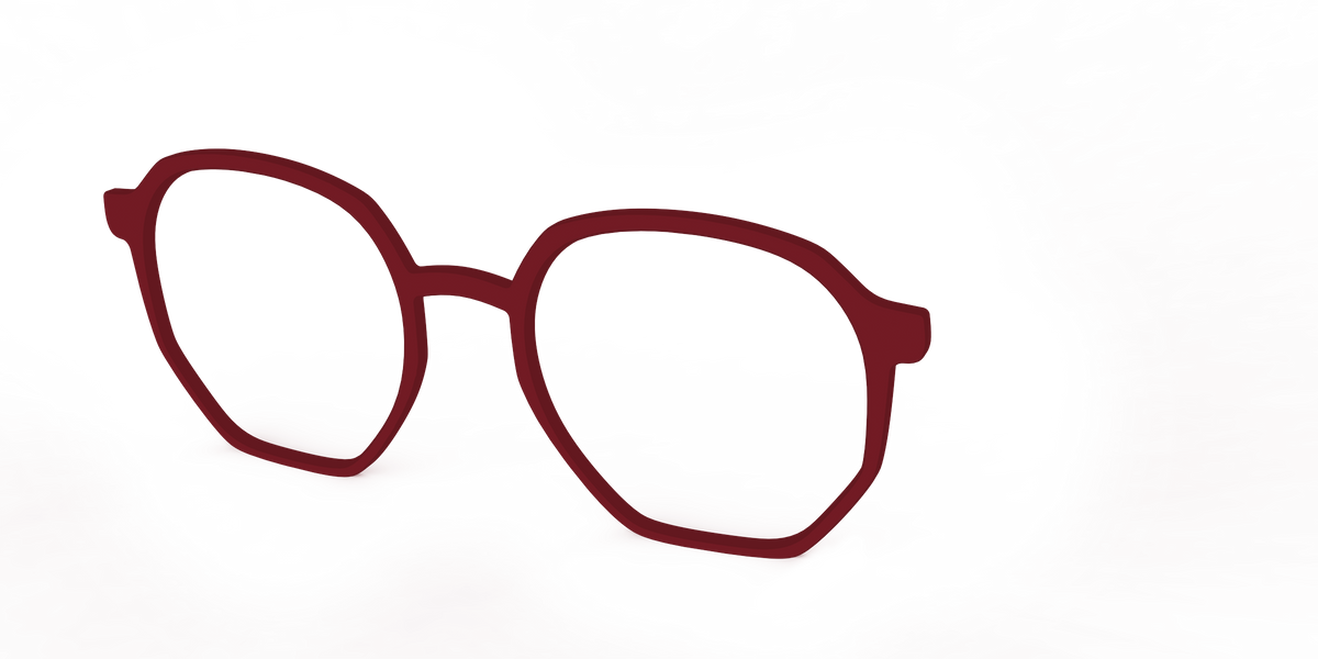 The Burgundy - Angle Top Image - Pair Eyewear