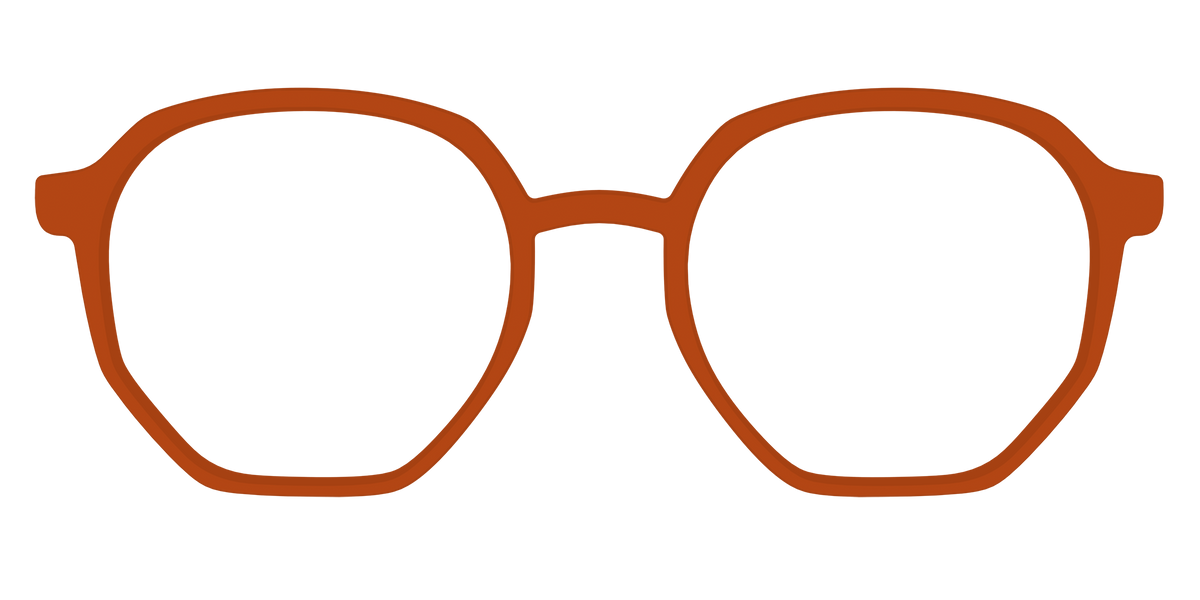 The Burnt Orange - Front Top Image - Pair Eyewear