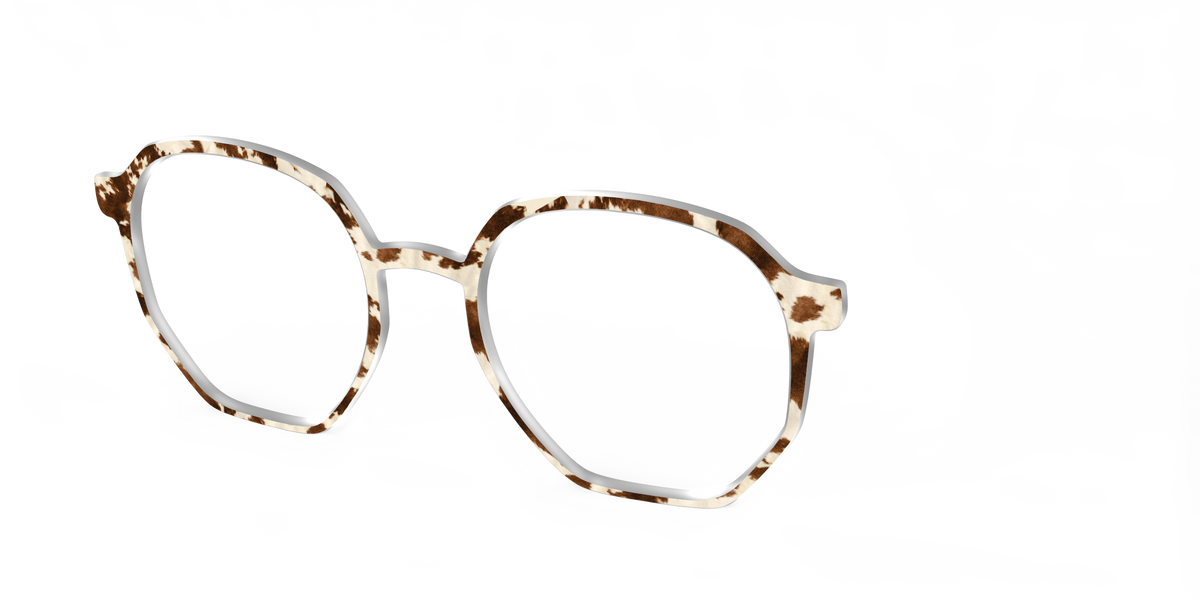 The Cowhide - Angle Top Image - Pair Eyewear