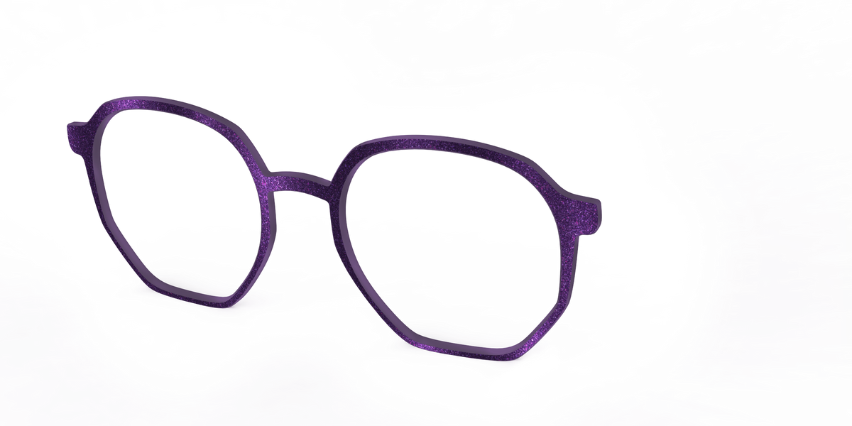 The Deep Purple Shimmer - Angle Top Image - Pair Eyewear