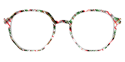 The Evergreen Plaid with Foil Crystal - Front Top Thumbnail - Pair Eyewear