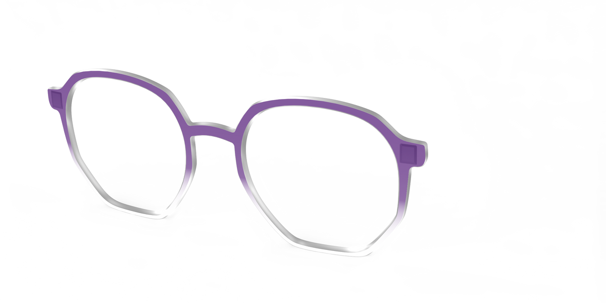 The Grape Gradient Crystal - Angle Top Image - Pair Eyewear