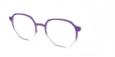 The Grape Gradient Crystal - Angle Top Thumbnail - Pair Eyewear