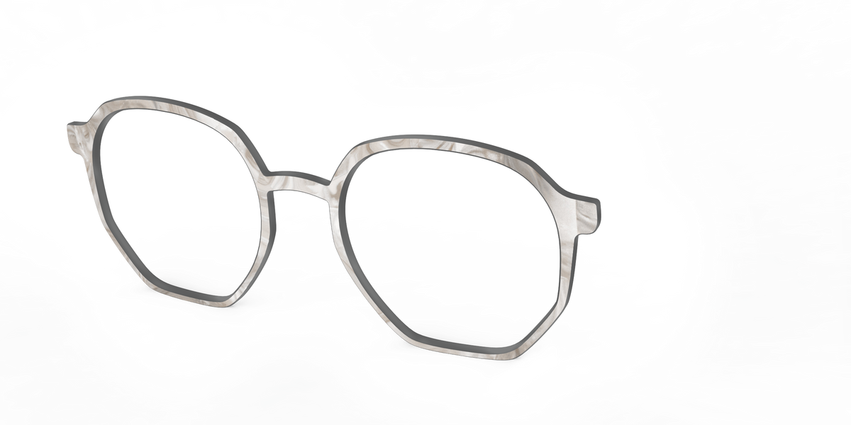 The Gray Marble - Angle Top Image - Pair Eyewear