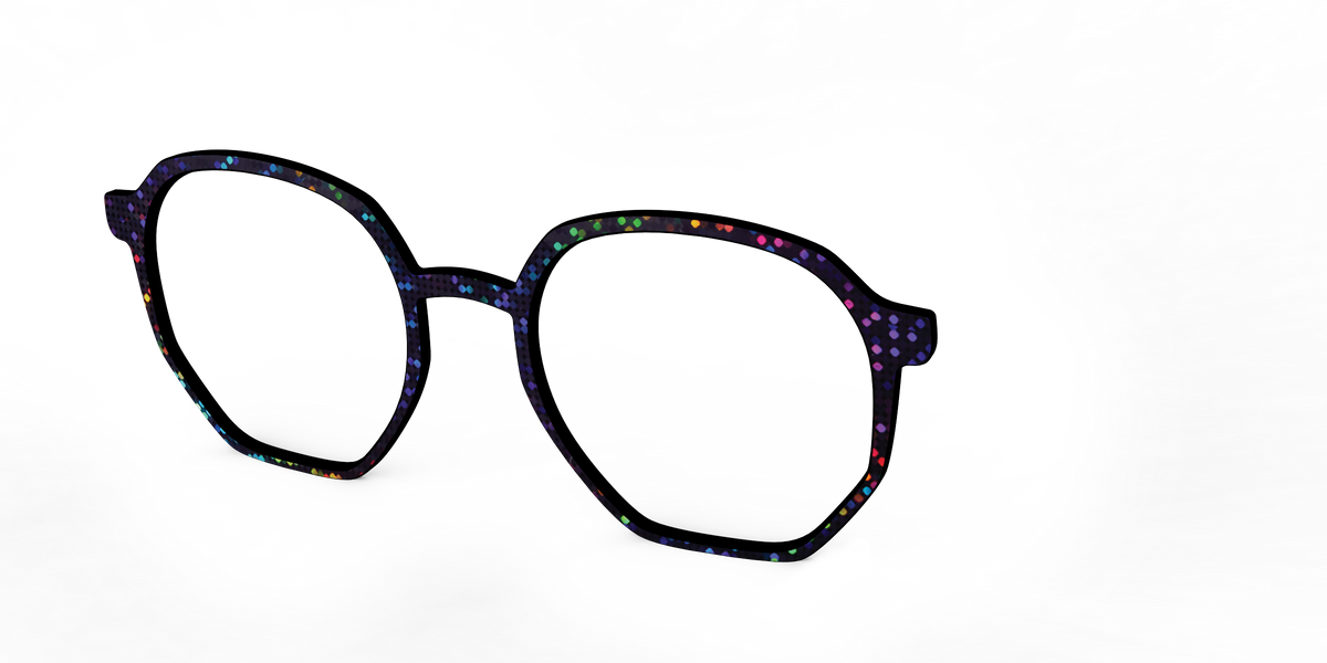 The Holographic Dots - Angle Top Image - Pair Eyewear
