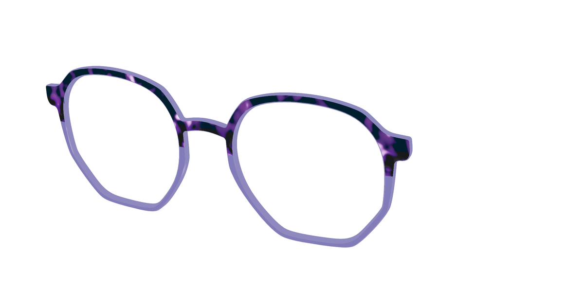 The Iris Tortoise Crystal Split - Angle Top Image - Pair Eyewear