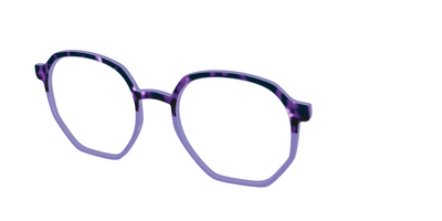 The Iris Tortoise Crystal Split - Angle Top Thumbnail - Pair Eyewear