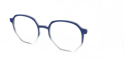 The Navy Gradient Crystal - Angle Top Thumbnail - Pair Eyewear