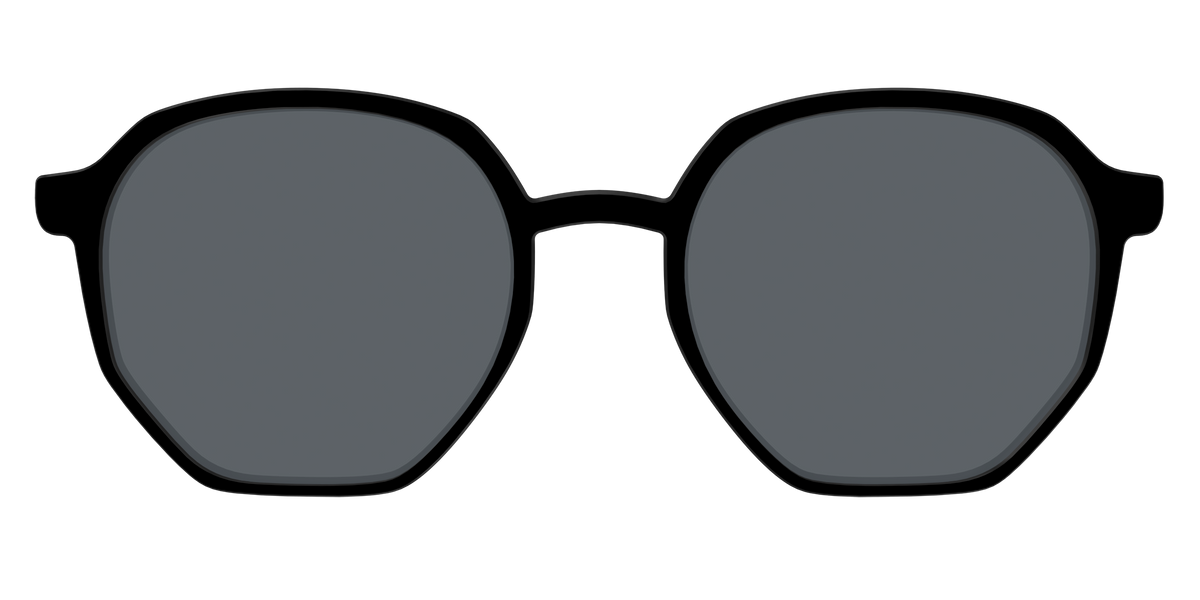 The Non-Polarized Black Sun Top - Front Top Image - Pair Eyewear