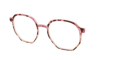 The Pale Peach Pearl Tortoise - Angle Top Thumbnail - Pair Eyewear