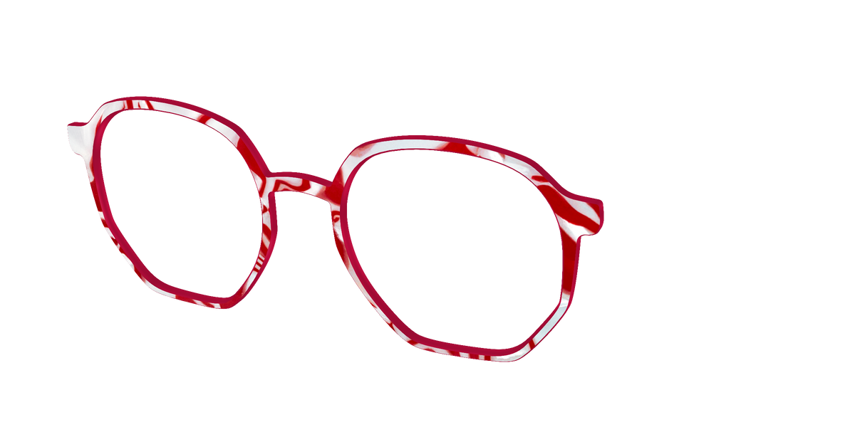 The Peppermint Swirl - Angle Top Image - Pair Eyewear