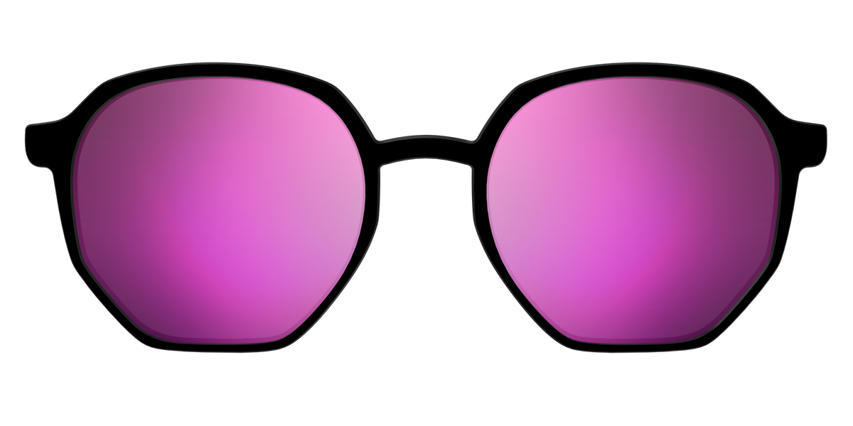 The Polarized Pink Reflective Sun Top - Front Top Image - Pair Eyewear