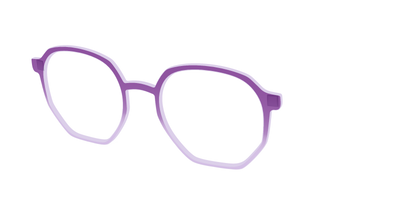 The Plum to Lilac Gradient Crystal - Angle Top Thumbnail - Pair Eyewear