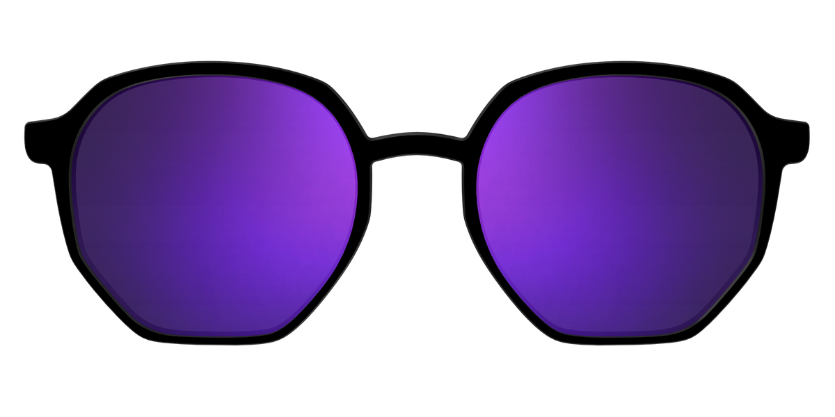 The Polarized Purple Reflective Sun Top - Front Top Image - Pair Eyewear