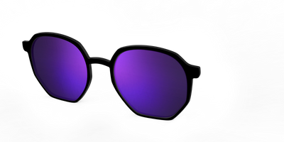 The Polarized Purple Reflective Sun Top - Angle Top Thumbnail - Pair Eyewear