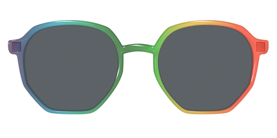 The Polarized Rainbow Gradient Sun Top - Front Top Thumbnail - Pair Eyewear