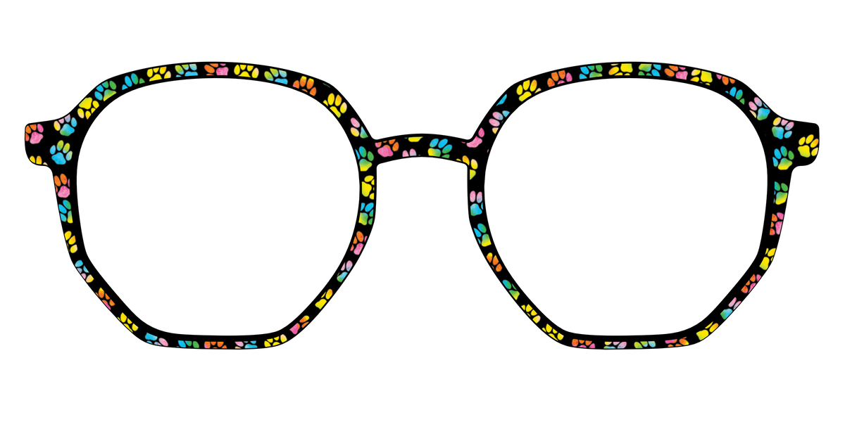 The Rainbow Paw Print - Front Top Image - Pair Eyewear