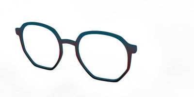 The Teal to Espresso Gradient - Angle Top Thumbnail - Pair Eyewear