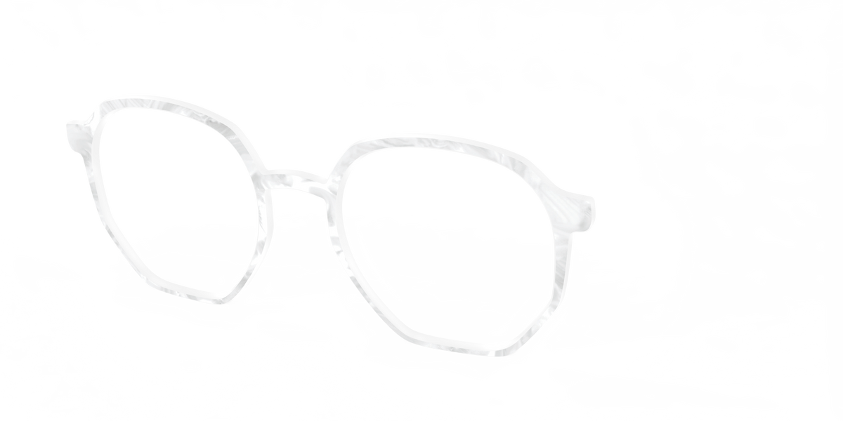 The White Pearlescent - Angle Top Image - Pair Eyewear