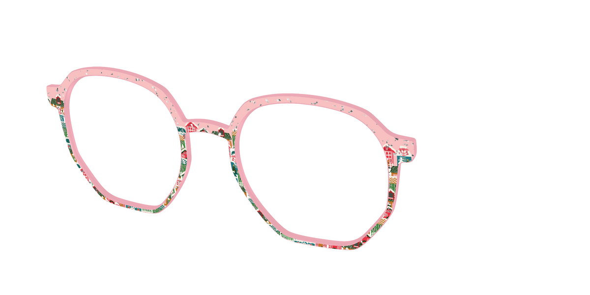 The Winter Village with Iridescent Glitter - Angle Top Image - Pair Eyewear
