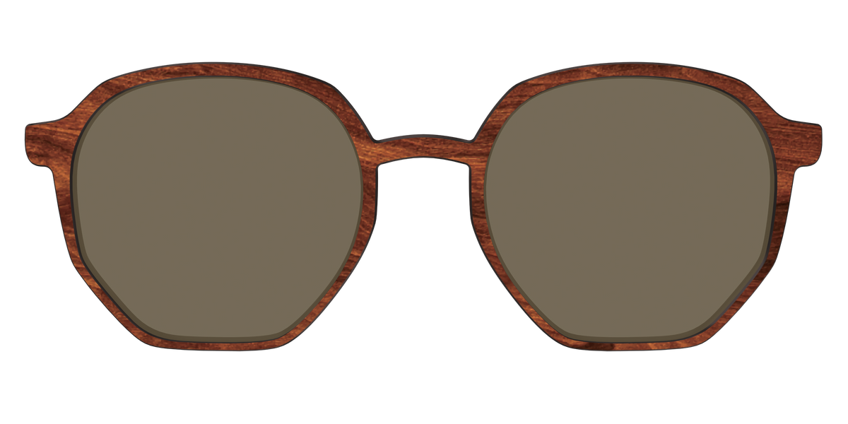 The Polarized Woodgrain Sun Top - Front Top Image - Pair Eyewear